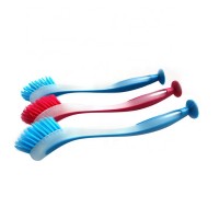 High Quality Custom Made Silicone Detailing Soap Dispensing Dish Mini Brush Soft Bristle Dish Washer Brush