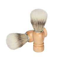 New Arrival Comfortable Bubble  Nylon  Shaving Brush with  Wooden Handle