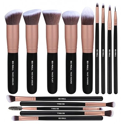 Wholesale best selling Premium 14 Pcs professional  Eye Shadows Silver Black pink Makeup Brush Sets for beauty