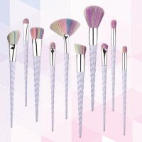 New Brush Sets Makeup 10 Pcs Blush Eyeshadow Lip Brush Synthetic Hair Brush