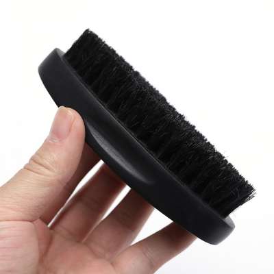 QS ready to ship custom logo facial cleansing 100% boar bristle hair wooden shaving beard brush